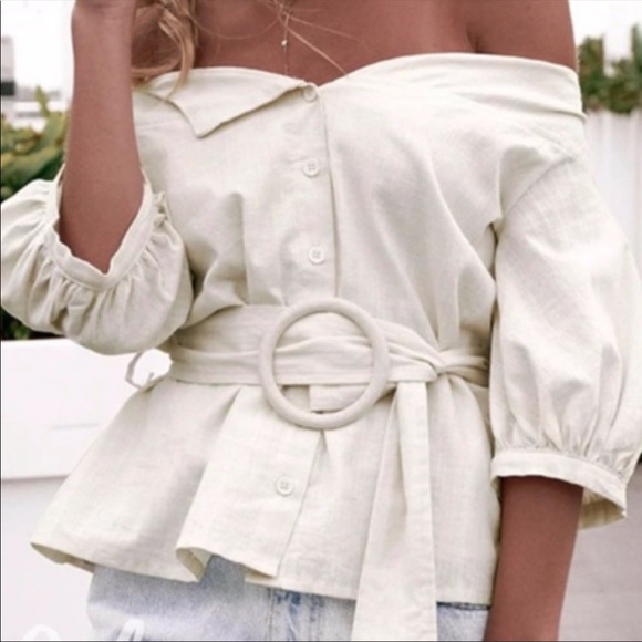 Simplee Tops - SIMPLEE OFF THE SHOULDER TOP - NWT!